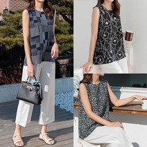 아이우먼 비스코패턴블라우스 BZJ081M207 빅사이즈