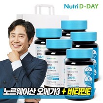 뉴트리디데이 NEW플러스 오메가3 30캡슐 x 5개+쇼핑백 증정, 기타