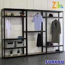 Foryou219 지후 빅사이즈 선반 행거 3단 앵글 철제 조립식, 블랙, 상세페이지 참조