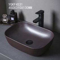 인테리어 고급 호텔 카페 세면대 탑볼 세면기 세면볼 수입 사각 미니 소형 인조대리석, C