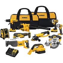[DEWALT] 디월트 20V 무선 드릴 콤보 키트 10종 세트 DCK1020D2, 1개
