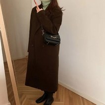 누빔 여성코트 더블코트 롱코트 루즈핏 겨울 77사이즈 88size W150H