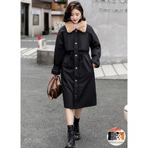 Emixx 여성 털안감 개버튼퍼롱패딩 + 양말 증정