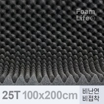 방음재 방음스펀지 비난연 비접착 25Tx1000x2000