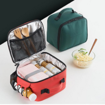 골프보냉백 클래식 스퀘어 골프 여행 캠핑 보냉가방, 블랙