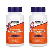 나우푸드 아스타잔틴 Astaxanthin 미세조류 추출 10mg 60정 2개