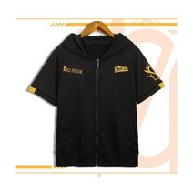 CHINA 남성 아우터 게임 소녀전선 UMP45테마 후드 반소매