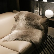 두꺼운 일체형 순양 호주 리얼 양털 소파 패드 퍼 거실 침실 베드 카펫 러그 의자 침대