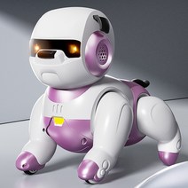 지능형 파트너 노란색 스마트 로봇 AT001 음성 제어 및 터치 센서 노래 춤 이야기 장난감 선물, [07] Dog Purple