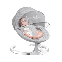 Bioby 아기 스윙 아기 침대 Lounger 경비원 점퍼 블루투스 음악 5 기어 스윙 크래들 어린이 침대 원격 제어, 16 Type P