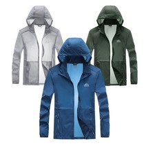 남성 간절기 선케어 초경량 후드 바람막이 자켓