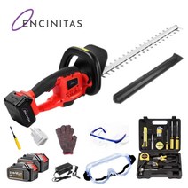 ENCINITAS 독일기술 무선 전정기 헤지트리머 충전 가지치지 정원 전기 전정 톱 벌초 예초기, 배터리 기본형 1개, 1개
