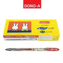 동아 미피 향기 중성펜 0.5mm 1타(12개입), 레드(12개입)