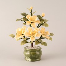 승진 영전 취임 축하 감사 이사 집들이 선물 / 아토제이드 옥꽃 로즈 4송이 [택배 상품], 옐로우
