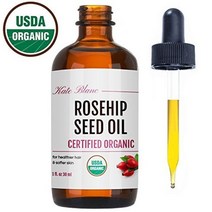 (미국직배) Kate Blanc 로즈힙오일 1+1 Rosehip Seed Oil USDA Certified Organic 100% Pure Cold Pressed Unrefined. Reduce Acne Scars. Essential Oil, 2개