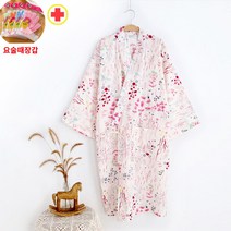 여름 순면 코튼 얇은 샤워가운 여성 골프 호텔 커플 파자마 목욕 사우나 바스로브, 핫핑크, FREE, 극세사 나시가운