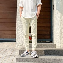 코코로맨틱 면 스판 밴딩 남자 조거팬츠 3컬러