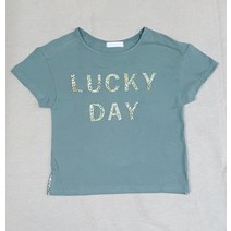 [아동복도매 하니지니] 럭키데이 티셔츠 (카키)