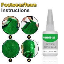Unigloe-다목적 슈퍼 접착제 다기능 금속 플라스틱 50ml 목제품 세라믹 유리 수리 에이전트 빠른 건조 다목적, [01] 50ml, 01 50ml