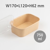 크라프트 벤또락 3호 (100개 셋트), 종이뚜껑, 100개, 100개