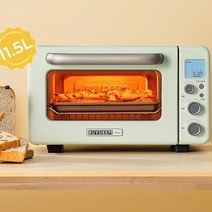 미니오븐 Buydeem 미니 T10 다기능 오븐 가정용 인스턴트 스마트 토스트 11.5L, [01] Light fir green, [01] 미국