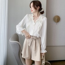 포플러앤씨 베베론 프릴 블라우스