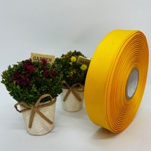 포장 리본 끈 제이제이리본 골직리본15mm 20mm 25mm 60컬러 (길이 45M ) 공단리본, 42참외색