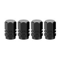 DSYCAR 4 개 몫 유니버설 자동차 오토바이 타이어 휠 밸브 캡 먼지 커버 스타일링 Fiat Audi Ford Bmw VW Opel Mazda, Black