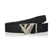 캘러웨이 C22192101 남성 세레이션 벨트(컷 내비게이션) 골프 웨어 벨트 허리띠, 프리 사이즈, 1010 검정색