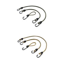 알래즈 스트레치코드 탄성 텐트 타프 스트링 끈 로프 코드 투훅 고정 카키15CM 40CM 60CM 10개, 올리브그린