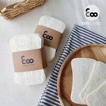 [이우리빙] 천연 수세미 20p (10P x 2팩), 2개, 10개입