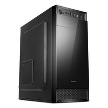 PC케이스 블랙 미들타워 Micro ATX 미니 ITX보드 ATX파워 가능, 상세페이지 참조