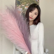 까유니아 핑크뮬리 팜파스 인테리어조화 꽃장식 조화꽃, 3.카키