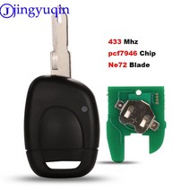 자동차자키 Jingyuqin자동차 원격 키 르노 마스터 캉구 클리오 트윈 고 NE72 블레이드 PCF7946 칩 433MHZ 에 적합