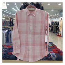 [레노마셔츠(아울렛)] [레노마셔츠][W몰 레노마셔츠] 슬럽 빅체크 면혼방 일반핏 셔츠 R