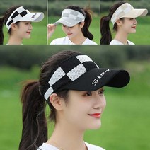 나미나라 체스 이긴 여성 선바이저 모자 메쉬 패션잡화 중년 골프 챙 햇빛가리개 8WAA073C