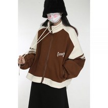 휴저우 레트로 히피 오버사이즈 후드 스웨트셔츠 여성용 하라주쿠 스타일 녹색 한국 스트리트웨어 플리스 집업 재킷 겨울 상품