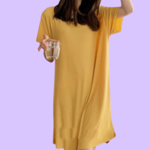 여름용 골지 미니 원피스 여행 시원한 심플 꾸안꾸