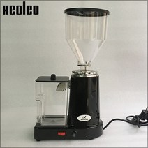 XEOLEO-전기 커피 그라인더 200W 에스프레소 커피 머신 터키식 커피 밀러 60mm 플랫 버 그라인더 에스프레, 02 Black_01 110V_01 미국