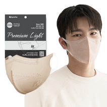 시노텍스 프리미엄라이트 완벽한 숨쉬기 편안함 마스크 초등학생용 SS사이즈, light베이지, 초등학생용(SS) 50매