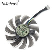 Gigabyte Geforce GTX 670 780 980 R9 290 GT 1030 그래픽 비디오 카드 냉각을 위한 새로운 75MM T128010SU VGA 쿨러 팬 교체, 협력사