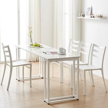 우아한 고급 인조대리석 4인식탁 1500 30평 프렌치 긴, 화이트