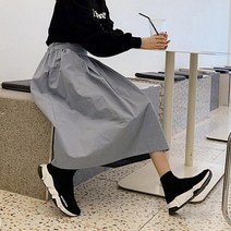 마이시즌 여성용 러블리 플레어 밴딩 스커트