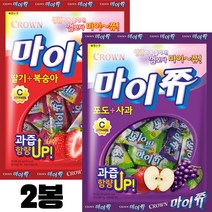 마이쮸 딸기+복숭아 포도+사과 세트 (대) 284g X 각1봉 총2봉, 2개