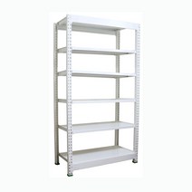 명성앵글 경량랙 독립형 6단 선반 조립식앵글수납선반 정리선반 앵글 화이트 블랙