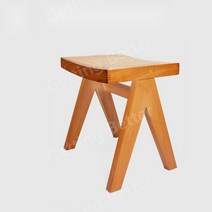 고급 북유럽 레트로 등나무 카페원목의자 원목의자 식탁의자 인테리어원목의자 라탄의자, 메이크업 스툴 [플라스틱 등나무] 체리색