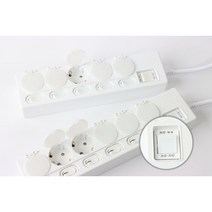 에어컨멀티탭 멀티콘센트 고용량 멀티탭 4구 1.5m, 6구_4.5m, 1개