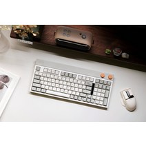 Lofree 블록 무선 블루투스 키보드 98 키 3 가지 모드 핫 스왑 마스크 구조 백라이트 사무실 기계식
