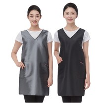 라인 백 크로스 유니폼/미용/미용실/가운/앞치마, LN688 그레이
