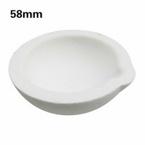 가스 용접 설비 세트 부품 보석 용 석영 도가니 금 은 및 백금 주조 정제 된 세라믹 외경 58mm